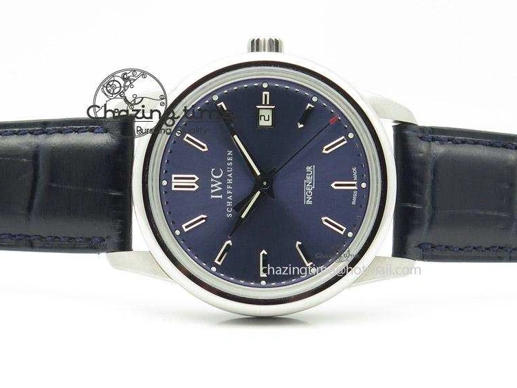 MIROTIME 0224 UrbanChic Ingeniuer St.Laurens SS Blue Dial MK 1:1 Best Edition On Black Leather Strap A 7366